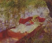 John Singer Sargent Two Women Asleep in a Punt under the Willows china oil painting artist